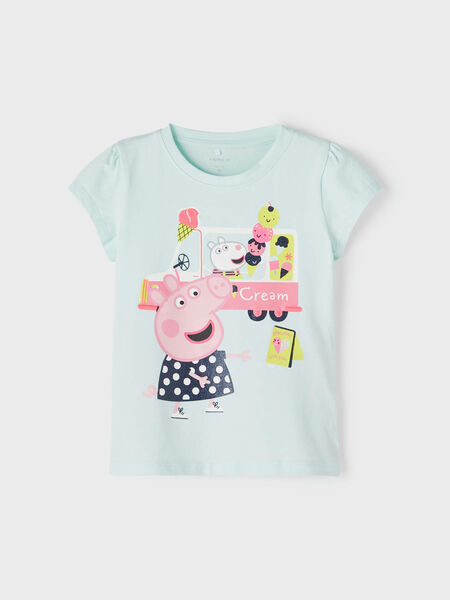 NAME IT Mädchen T-Shirt Peppa Wutz Peppa Pig Shirt Mädchenshirt Kurzarmshirt